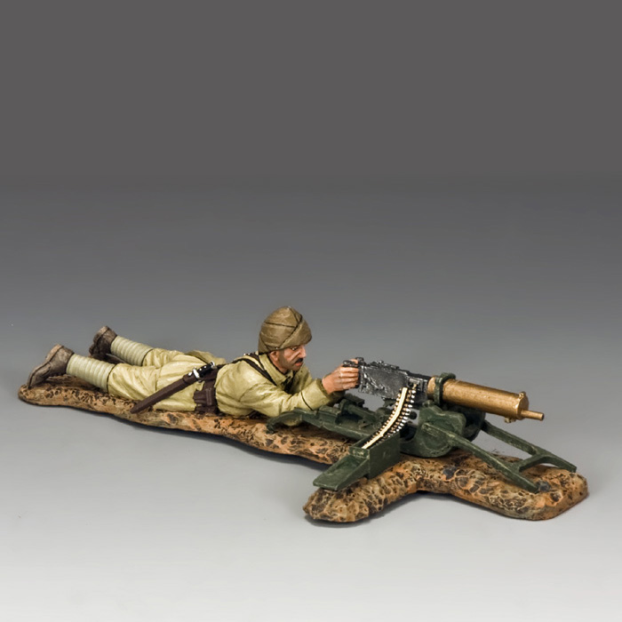 Lying Prone Turkish Machine Gunner